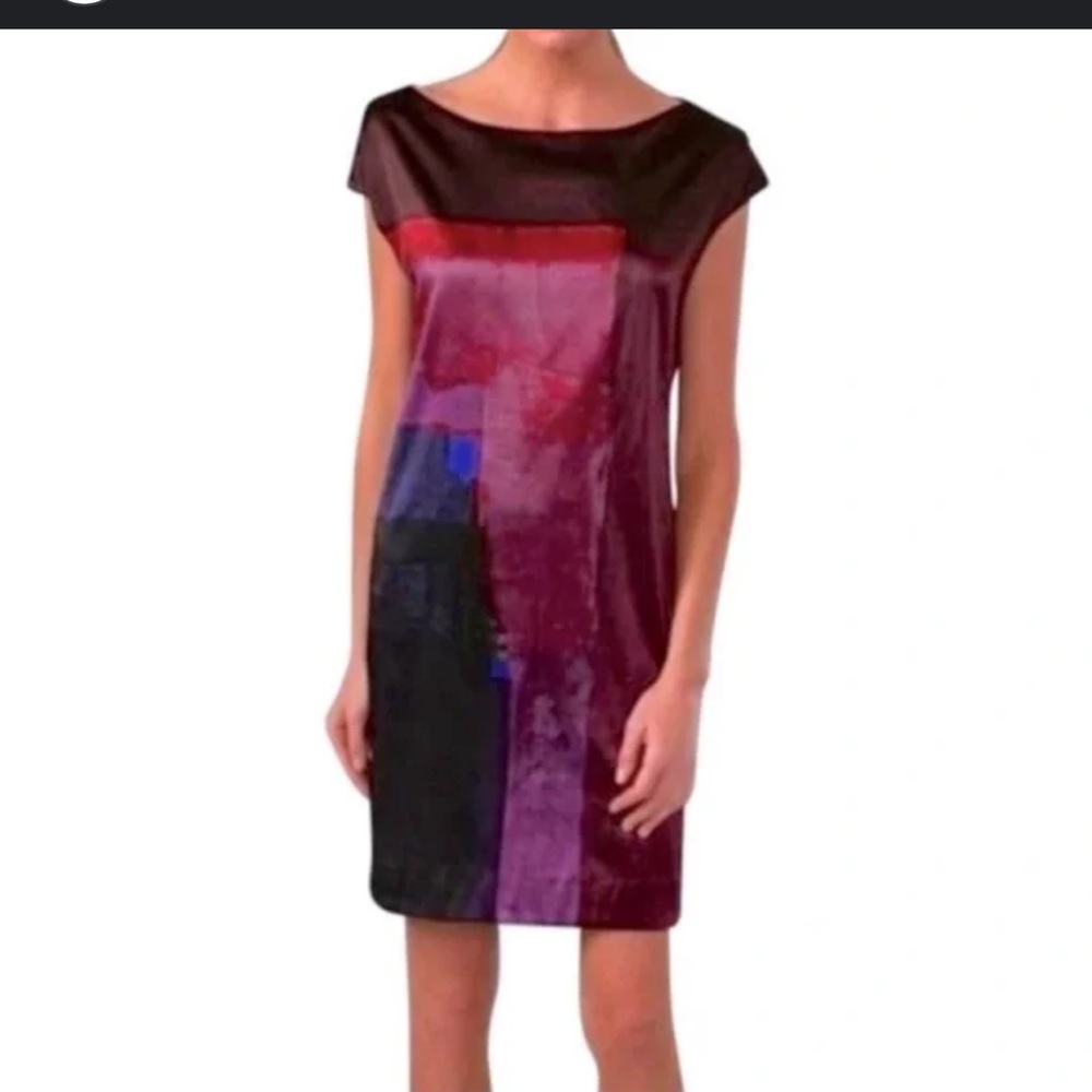 Vince watercolor shift dress